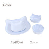 [日本製造] 貓臉和爪印餐具禮品套裝