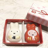 [日本製造] Miffy 達磨筷子架 (一對紅白)