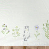 遮光·隔熱 晴雨兩用黑色塗層◎50cm防風植物貓折疊傘 防UV