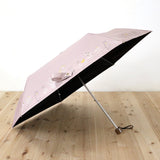 遮光·隔熱 晴雨兩用黑色塗層◎50cm防風植物貓折疊傘 防UV